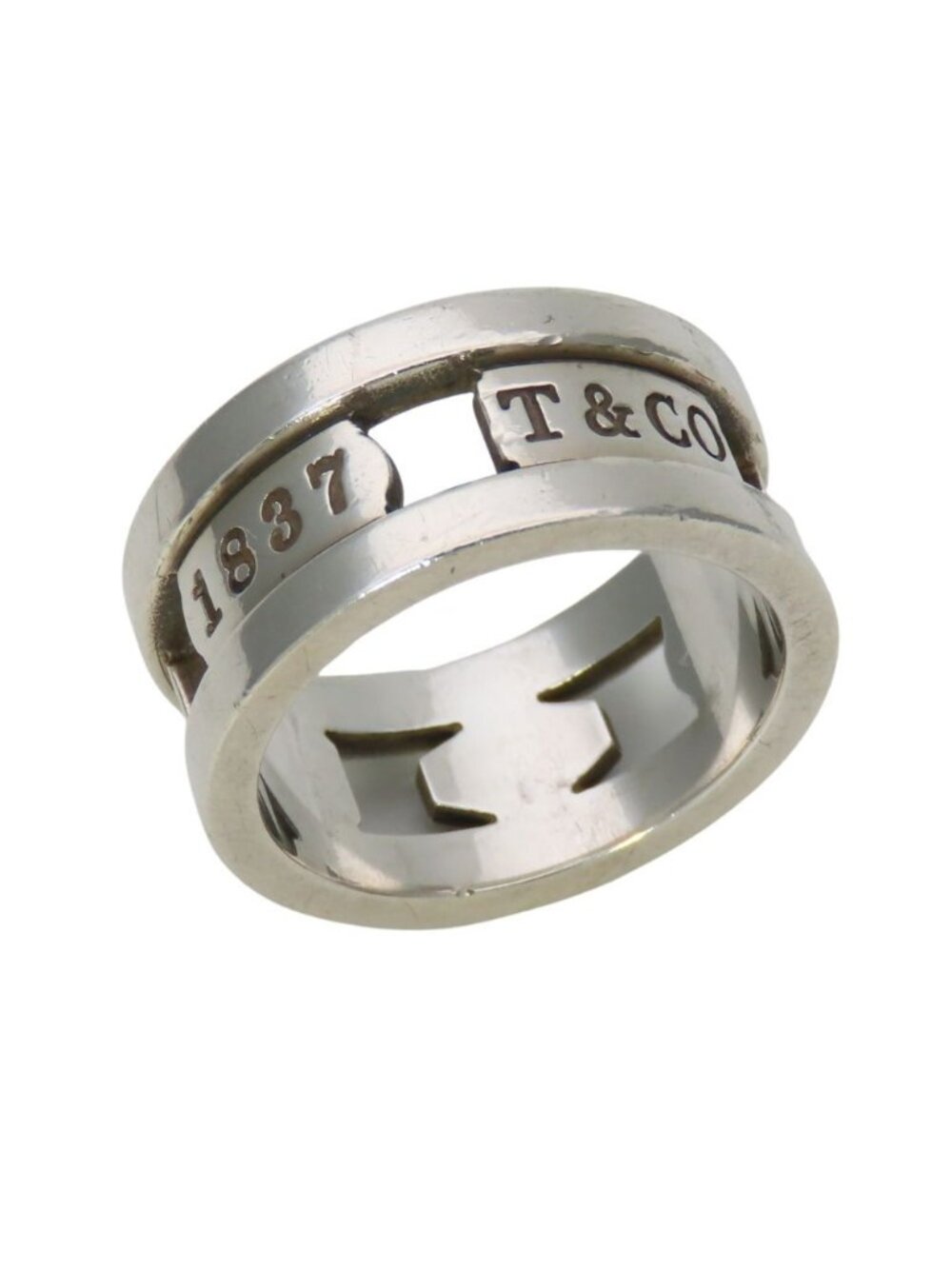 Tiffany & Co 1837 Ring Element 925 Sterling Silver Open
